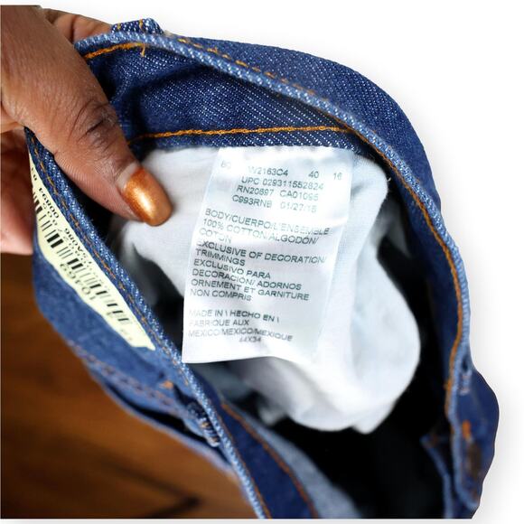 Dickies Mens Blue Denim Jeans Ruiz Raw Hem 40 NWT - Picture 5 of 9